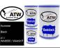 Preview: Hummer, Black, 41 / WA8555 / WA491P: 500ml Lackdose + 500ml Klarlack + 250ml Härter - Set, von ATW Autoteile West.